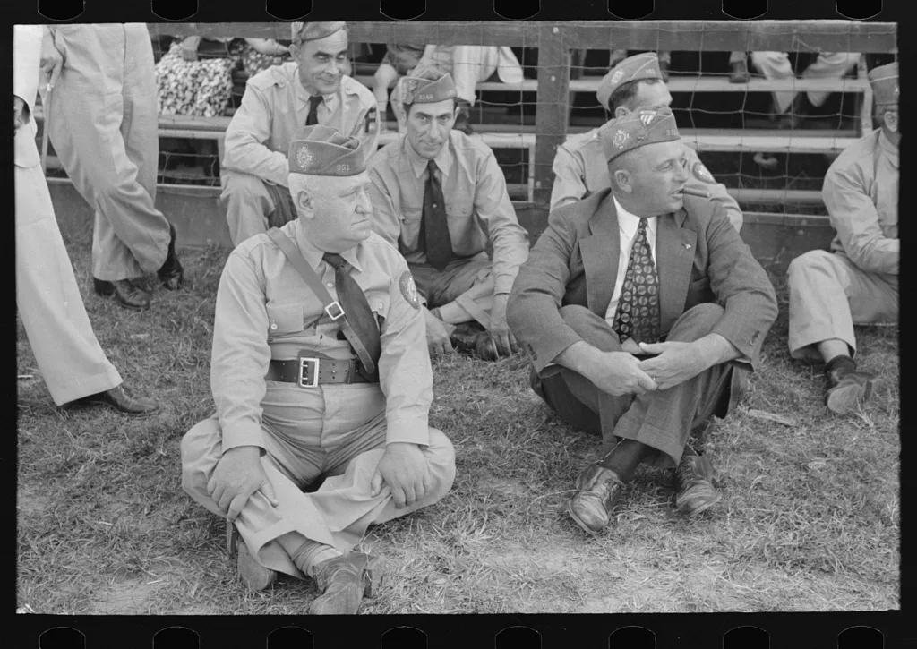 Legionnaires, state fair, Donaldsonville, Lousiana, Louisiana, 1938