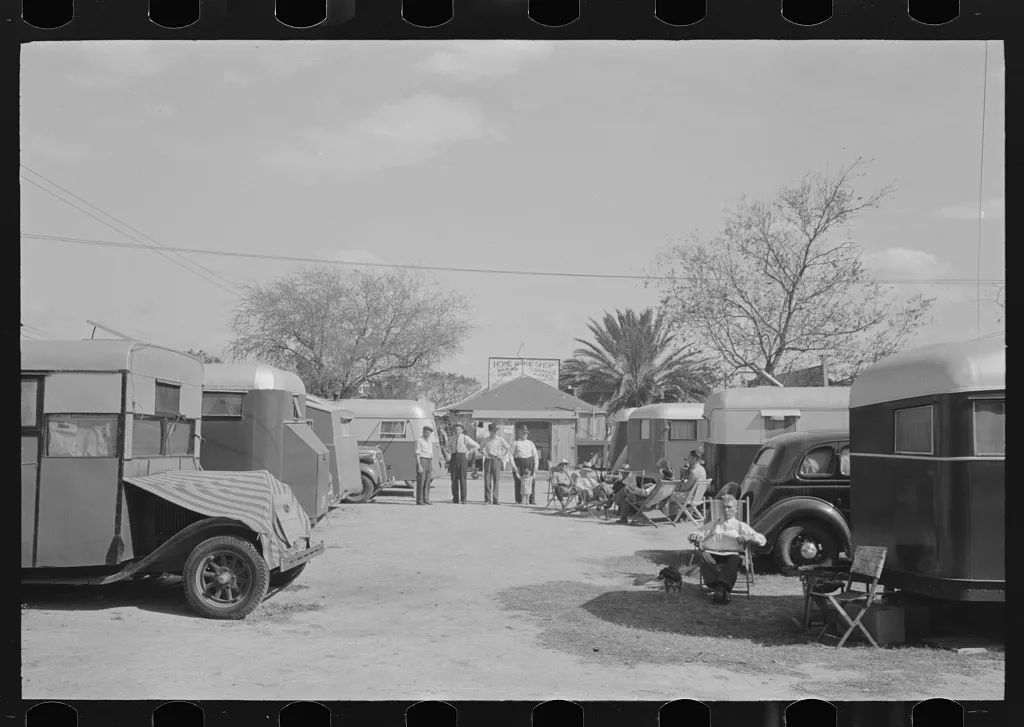 Trailer camp, McAllen, Texas, 1939