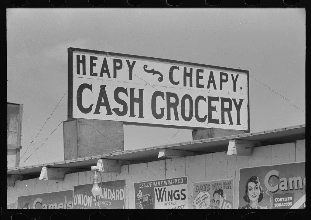 Sign, Quemado, Texas, 1939