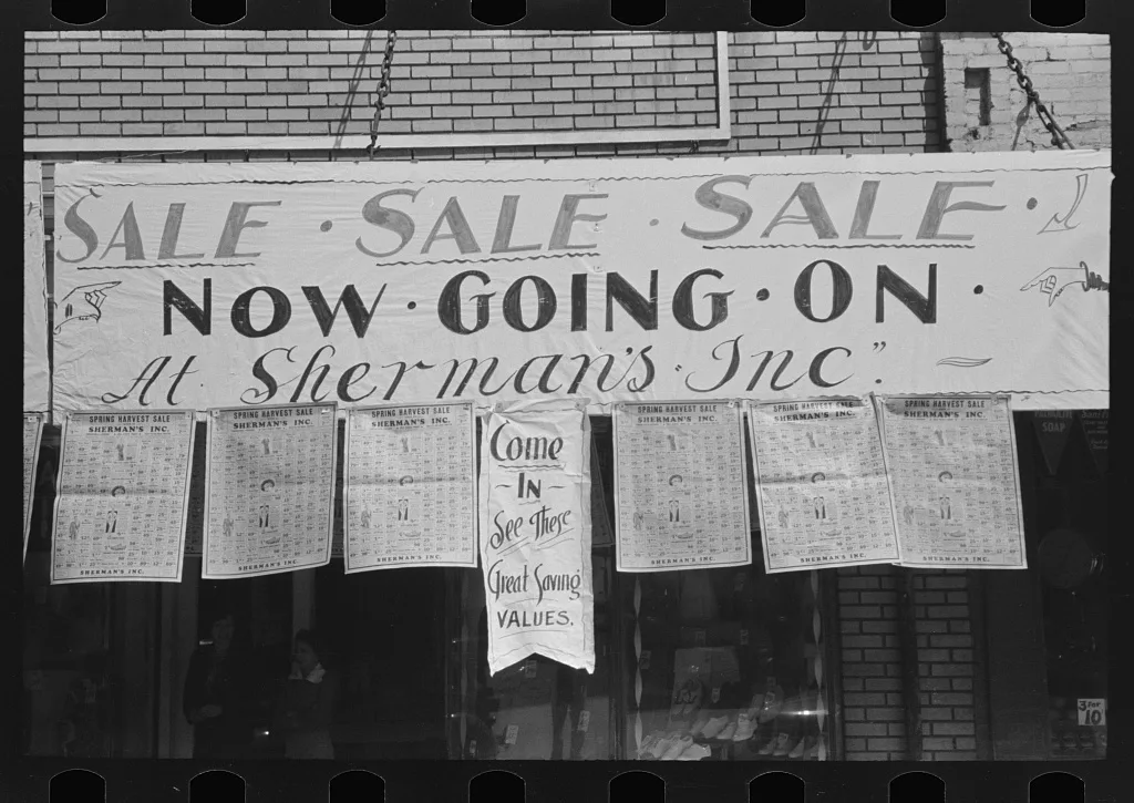 Spring sale, Ponchatoula, Louisiana, 1939