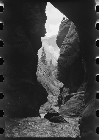 Box canyon near Ouray, Colorado, 1939
