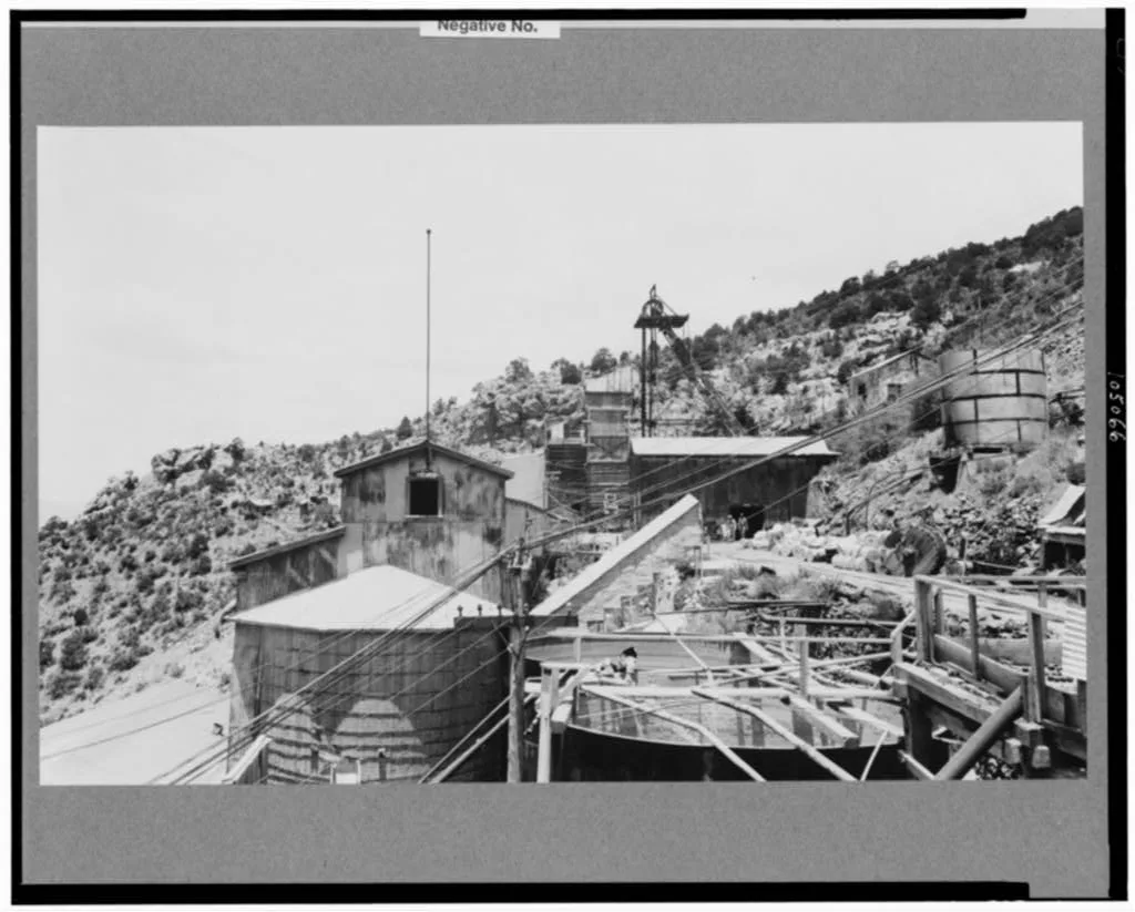 The mill. Gold mine at Mogollon, New Mexico, 1940