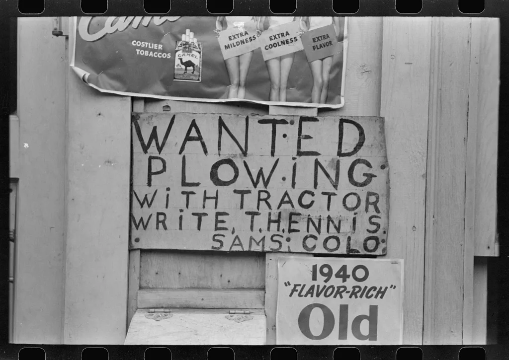 Sign, Saw Pit, Colorado, 1940