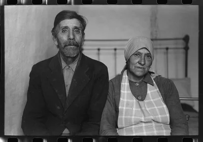 Old couple of Spanish extraction, Concho, Arizona, 1940
