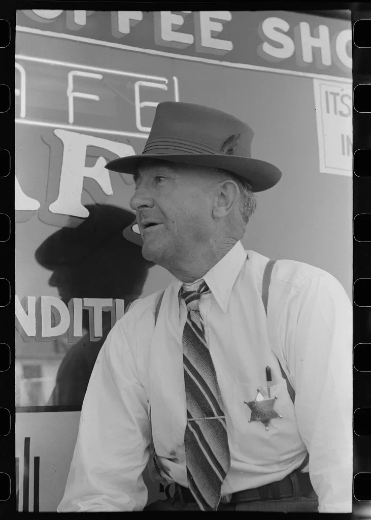Police officer, Fourth of July, Vale, Oregon, 1941