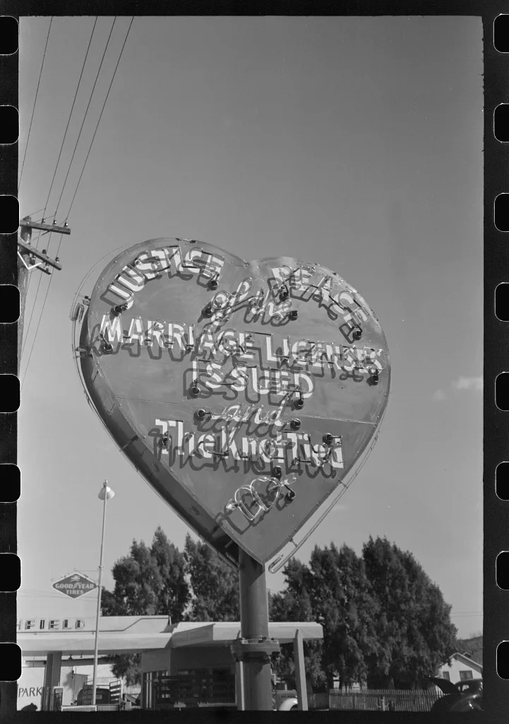 Marriages here, Salome, Arizona, 1942