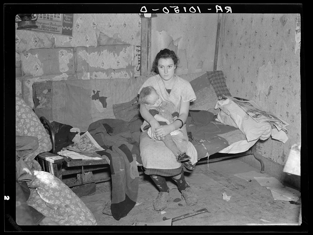 Daughters of John Scott, hired man near Ringgold County, Iowa, 1937