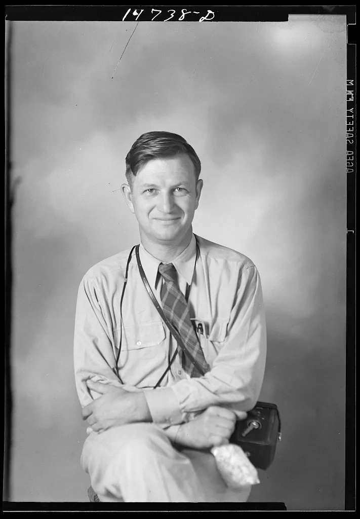 [Untitled photo, possibly related to: Portrait of Russell Lee, FSA…, 1942