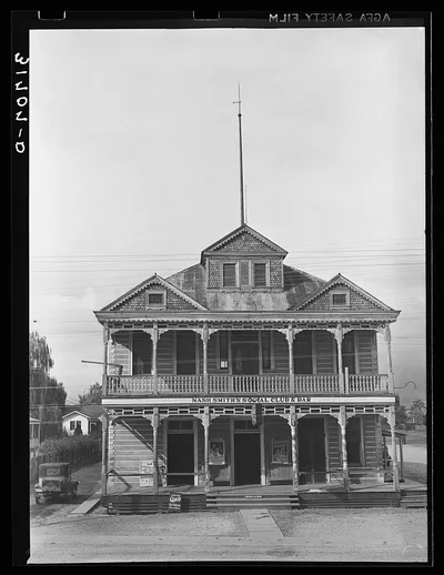 Photograph from 1938: Sugar mill near Jeanerette, Louisiana