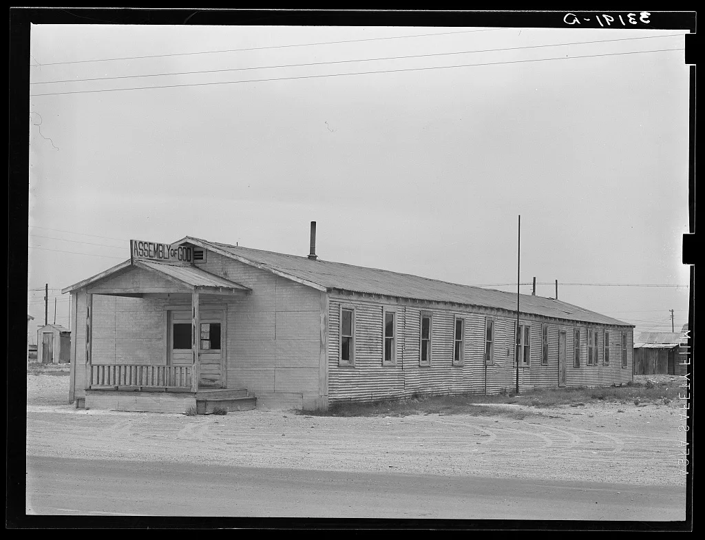 Church. Crane, Texas, 1939