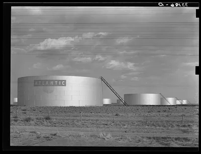 Oil tanks near Midland, Texas, 1939