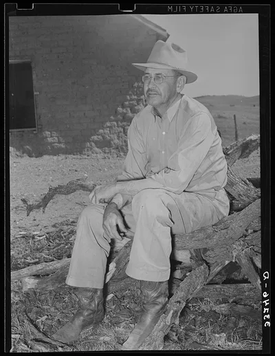 Owner of the "Walking X" Ranch. Marfa, Texas, 1939