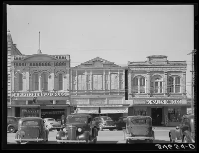 Business establishments. Gonzales, Texas, 1939