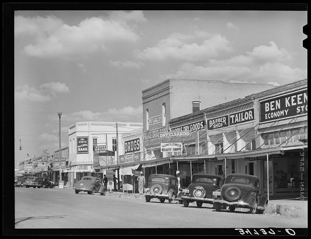 Main street. West, Texas, 1939