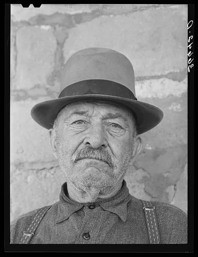 [Untitled photo, possibly related to: Uncle Bill, old character…, New Mexico, 1940