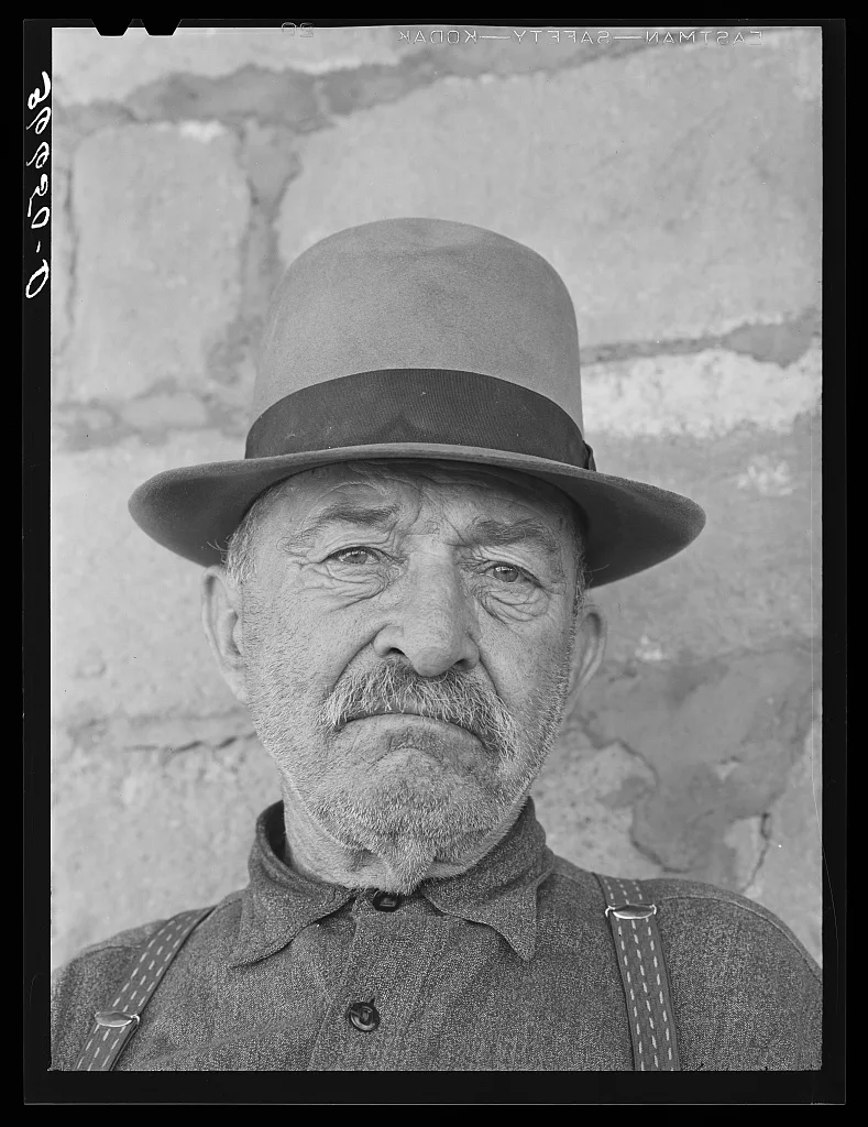 Uncle Bill, old character living at Reserve, New Mexico. He was once…, 1940