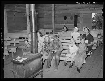 Sunday school. Pie Town, New Mexico, 1940