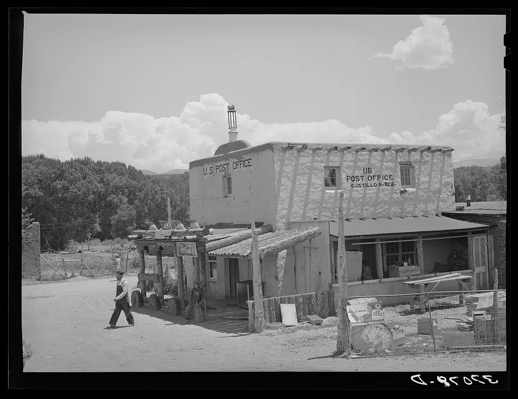 Post office. Costilla, New Mexico, 1940