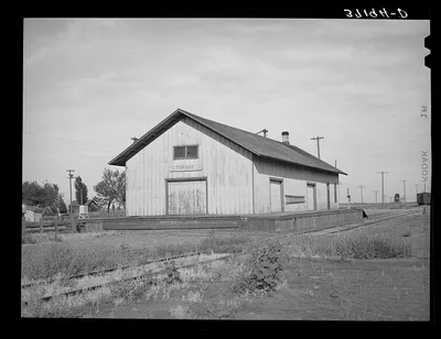 Photograph from Utah: Railroad station at Corinne, Utah
