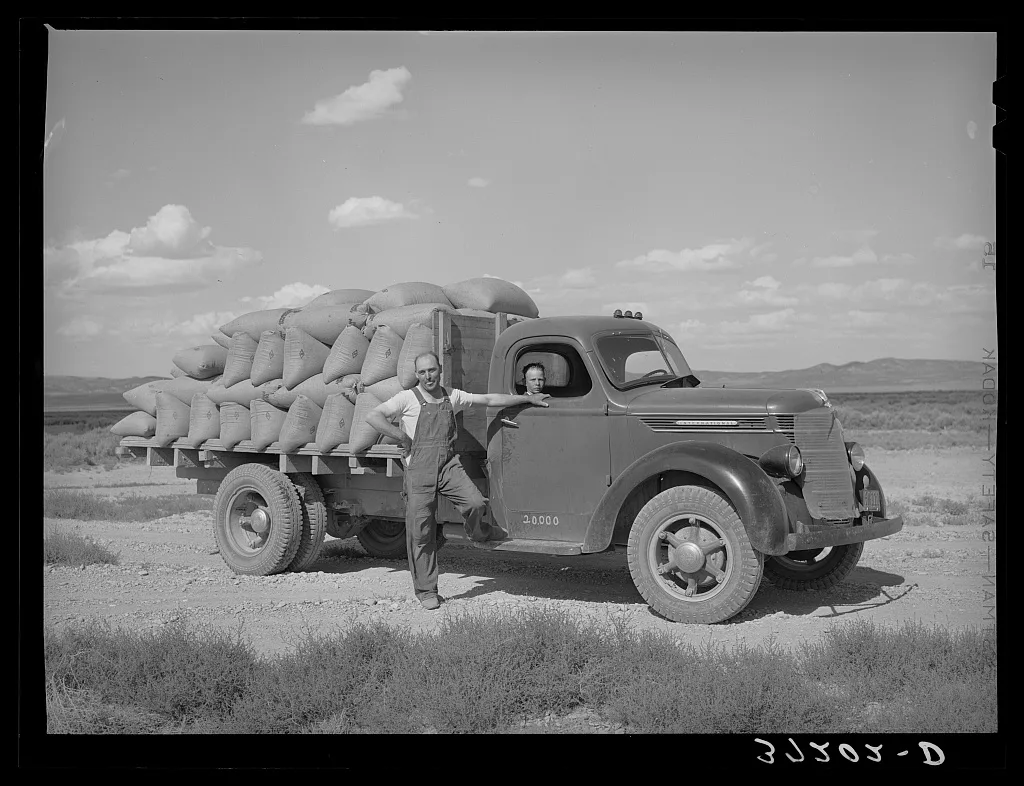 FSA (Farm Security Administration) cooperative truck. Oneida County,…, Idaho, 1940