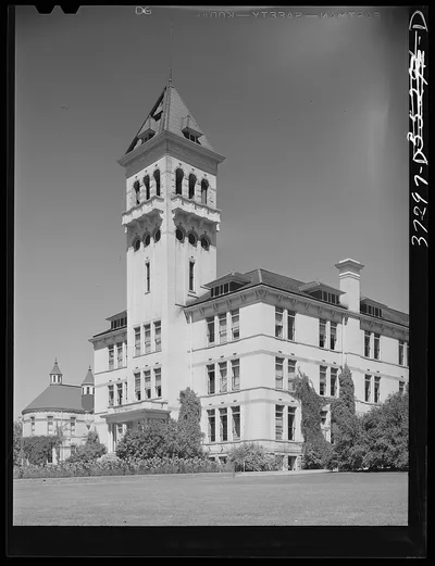 Building on campus of State Agricultural College. Logan, Utah, 1940