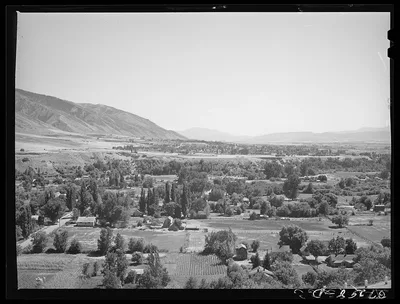 [Untitled photo, possibly related to: Outskirts of Logan, Utah], 1940
