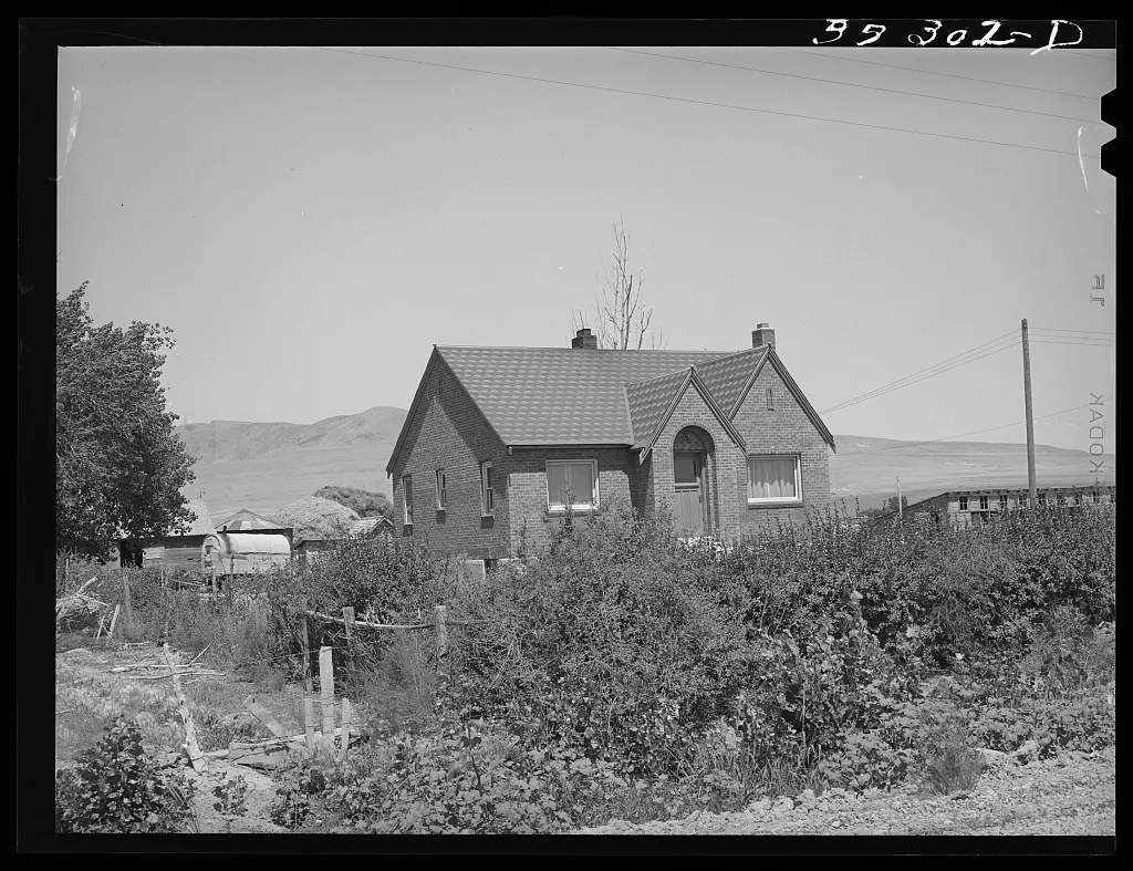 Home of Mormon farmer, one of the Ericson brothers, who are FSA (Farm…, Utah, 1940