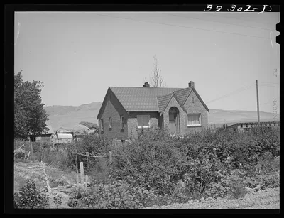 Home of Mormon farmer, one of the Ericson brothers, who are FSA (Farm…, Utah, 1940