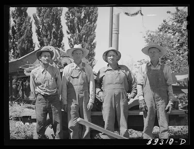 Members of FSA (Farm Security Administration) cooperative (Harper hay…, Utah, 1940
