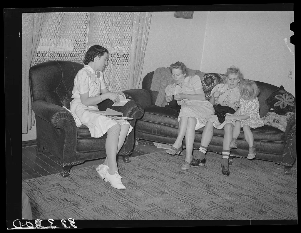FSA (Farm Security Administration) home supervisor making a call on…, Utah, 1940