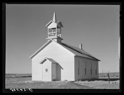 Country church on Highway 83. Norton County, Kansas, 1941