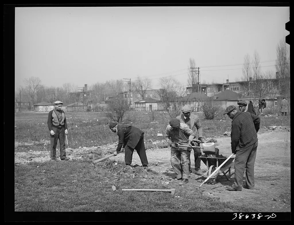 WPA (Work Projects Administration) work on playground on southside of…, Illinois, 1941