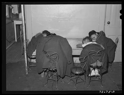 Children sleeping during rest period at Negro nursery. There were not…, Illinois, 1941