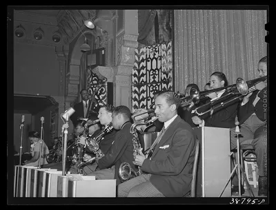 The band at the Savoy Ballroom. Chicago, Illinois, 1941
