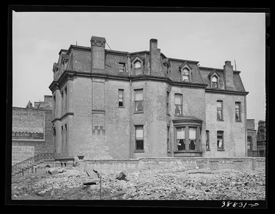Apartment house in Negro section of Chicago, Illinois, 1941