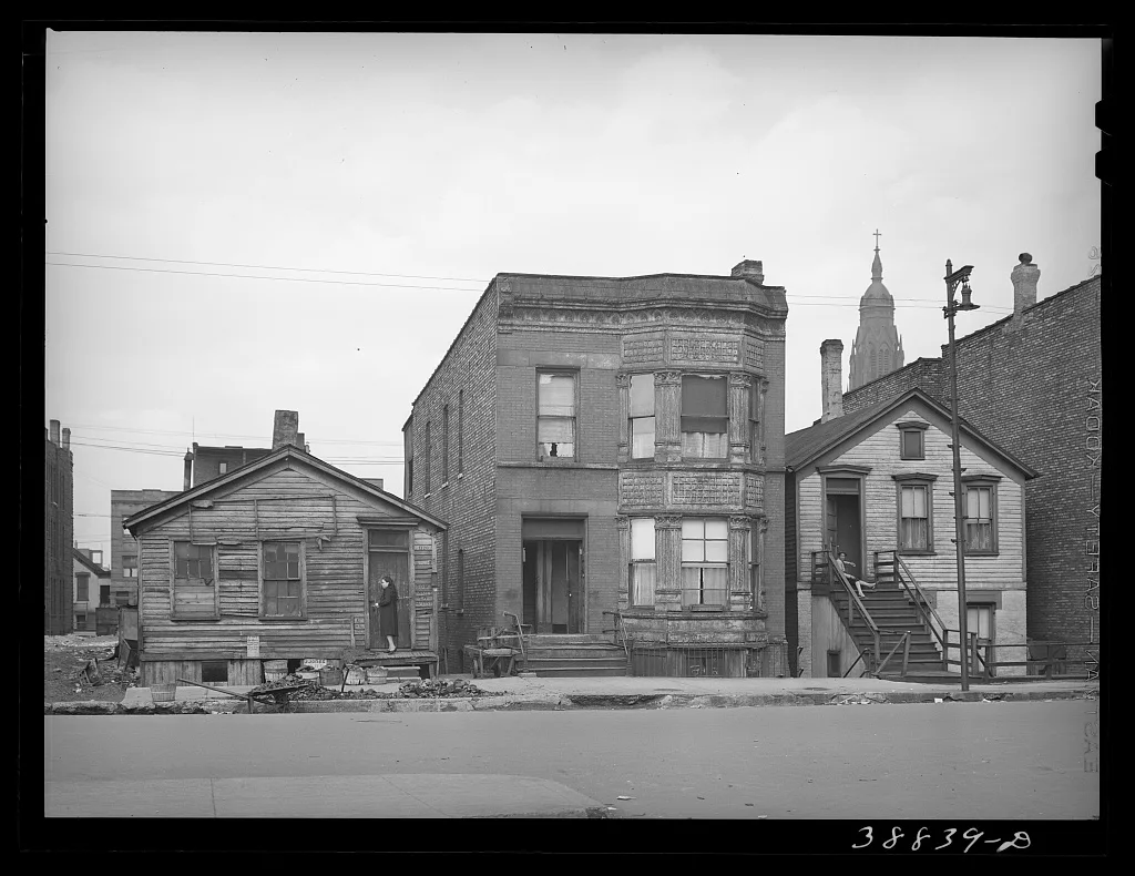 [Untitled photo, possibly related to: Housing in Negro section of…, Illinois, 1941