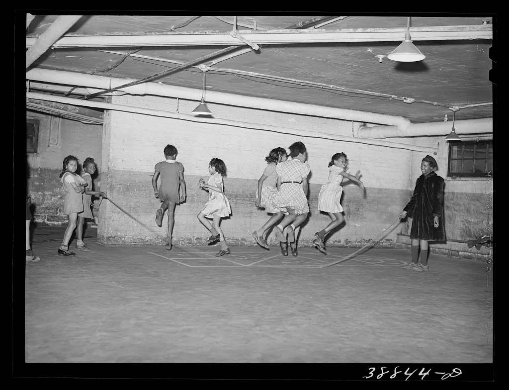 The basement of the Good Shepherd Community Center is largely used…, Illinois, 1941