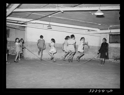 The basement of the Good Shepherd Community Center is largely used…, Illinois, 1941