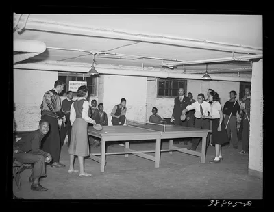 The basement of the Good Shepherd Community Center is largely used…, Illinois, 1941