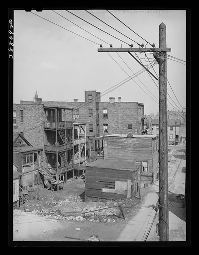 View in one of the Negro residential sections of Chicago, Illinois, 1941