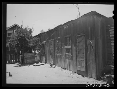 [Untitled photo, possibly related to: Houses rented to Mexican…, California, 1941