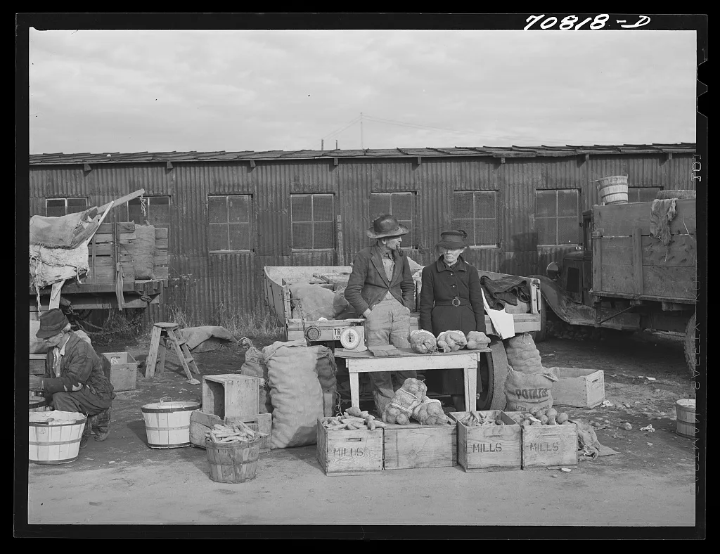 Farmers' market. Boise, Idaho, 1941