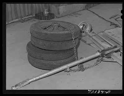 Tires become more precious as the days go by. Imperial County,…, California, 1942